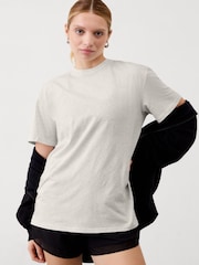 Athleta Grey True Cotton T-Shirt - Image 1 of 2