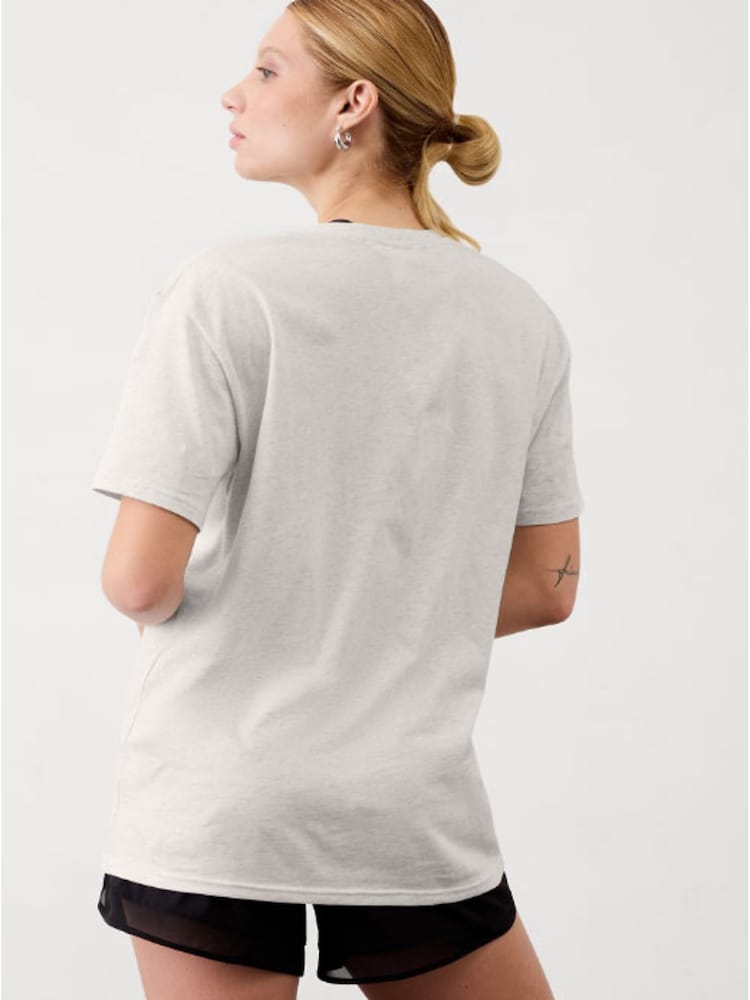 Athleta Grey True Cotton T-Shirt - Image 2 of 2