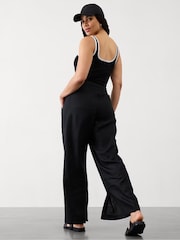 Athleta Black Retreat Linen Wide Leg Trousers - Image 2 of 2