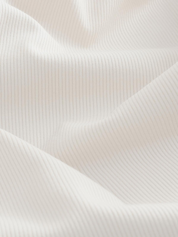 Athleta Cream Signature Rib Square Neck Top - Image 4 of 4
