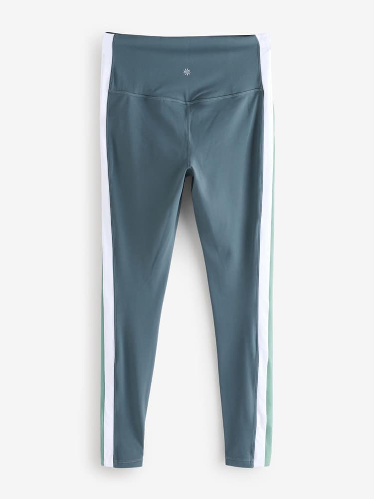 Athleta Green Elation Sport Stripe Ultra High Waist Leggings - Image 2 of 5