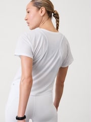 Blanco - Camiseta básica con cuello en pico de Athleta - Imagen 2 de 2