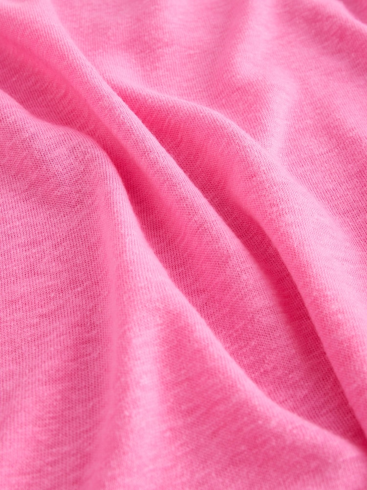 Athleta Pink Essential V-Neck Tee - Image 3 of 4