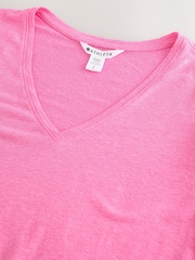 Rosa - Camiseta básica con cuello en pico de Athleta - Imagen 4 de 4