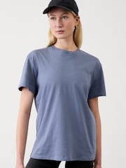 Athleta Blue True Cotton T-Shirt - Image 1 of 1