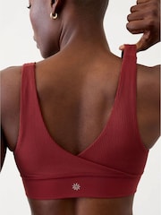 Athleta Burgundy Red Breathe Rib Longline Bra A-C - Image 2 of 5