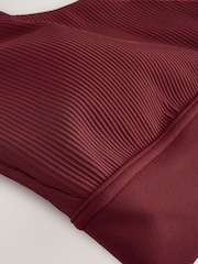 Athleta Burgundy Red Breathe Rib Longline Bra A-C - Image 5 of 5