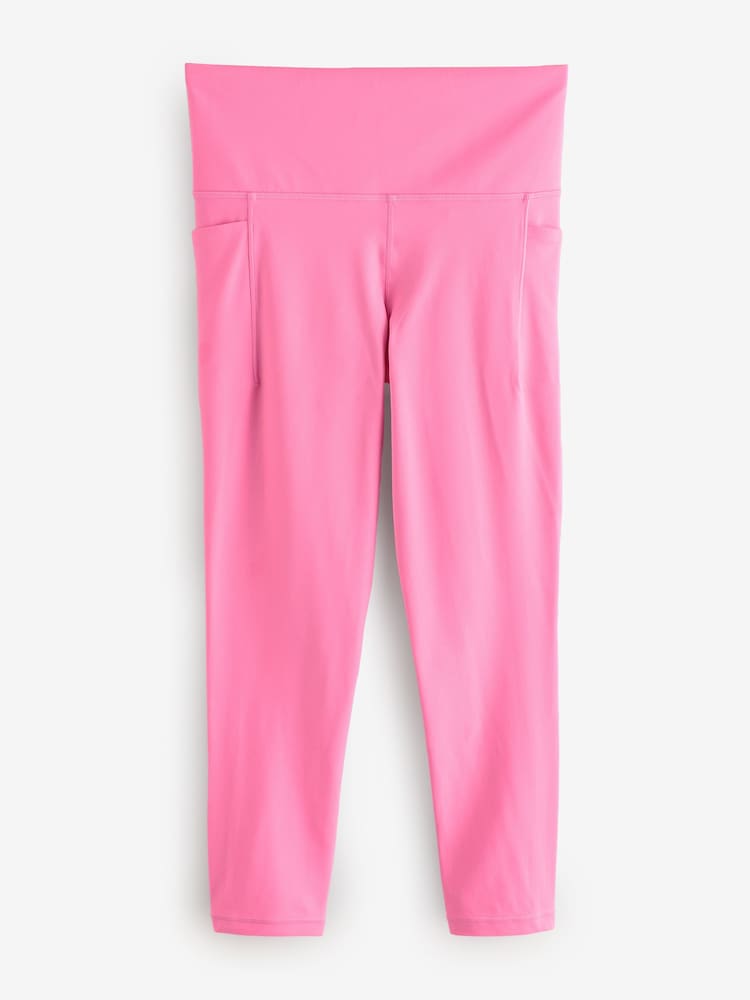 Athleta Pink Salutation Stash High Waisted 7/8 Leggings - Image 1 of 3