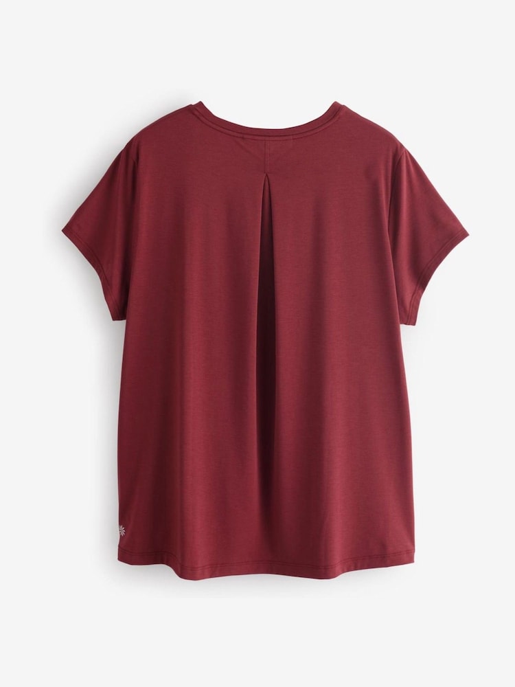 Athleta Red With Ease Rib T-Shirt - Image 2 of 6