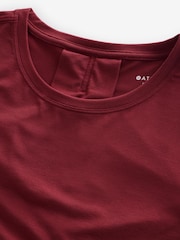 Athleta Red With Ease Rib T-Shirt - Image 3 of 6