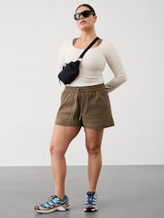 Athleta Brown Trekkie North Mid Waisted Short - Image 3 of 6