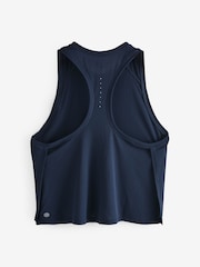 Athleta Navy/Blue Grid Knit Tank Top - Image 2 of 4
