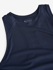 Athleta Navy/Blue Grid Knit Tank Top - Image 4 of 4