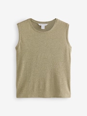 Athleta Olive Green Getaway Muscle Tank Top - Image 1 of 4
