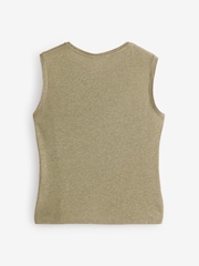 Athleta Olive Green Getaway Muscle Tank Top - Image 2 of 4