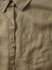 Athleta Green Retreat Linen Top - Image 5 of 5
