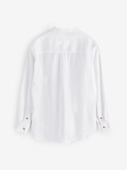 Athleta White Retreat Linen Shirts - Image 2 of 4