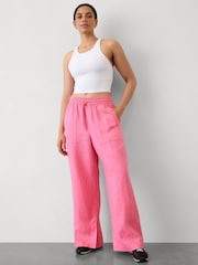 Athleta Pink Retreat Linen High Waisted Wide Leg trousers - Image 3 of 5