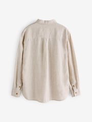 Athleta Beige Retreat Linen Shirts - Image 2 of 4