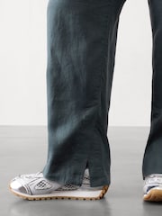 Athleta Grey Retreat Linen High Waisted Wide Leg trousers - Image 5 of 5