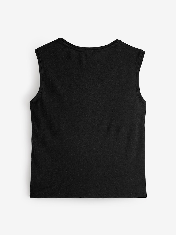 Athleta Black Getaway Muscle Tank Top - Image 2 of 4