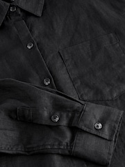 Athleta Black Retreat Linen Shirts - Image 4 of 4