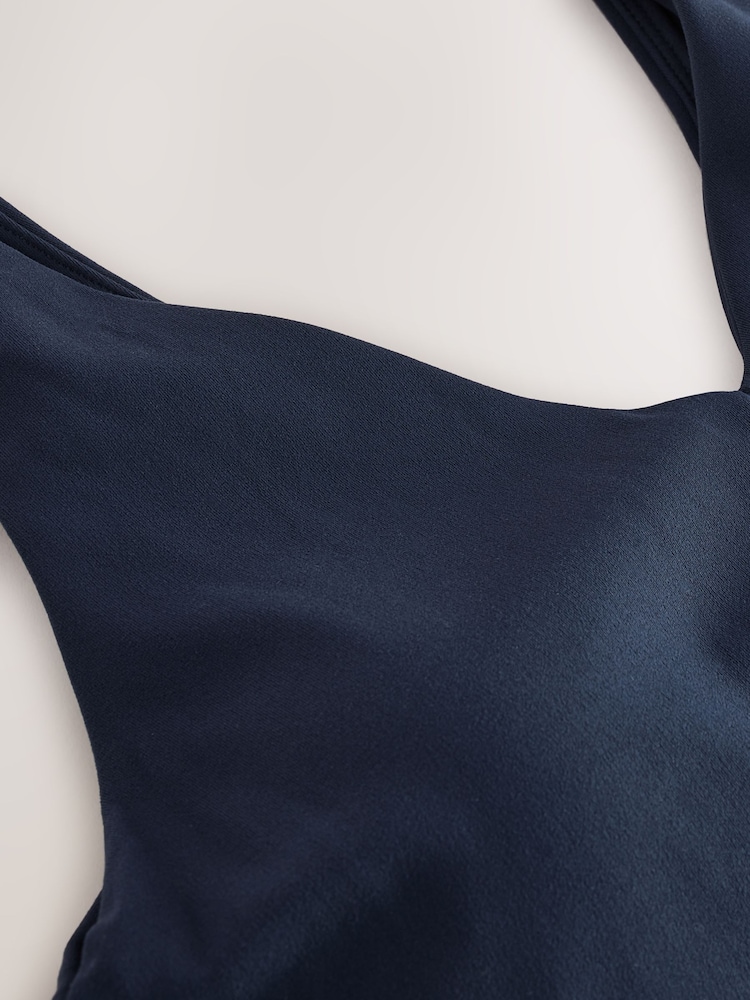 Athleta Navy Blue Transcend V-Neck Crop Bra A-C - Image 5 of 5