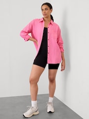 Athleta Pink Retreat Linen Top - Image 4 of 5