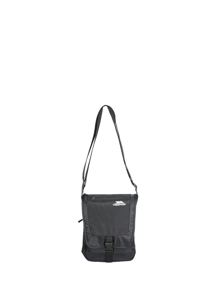 Trespass Strapper Shoulder Black Bag - Image 1 of 2