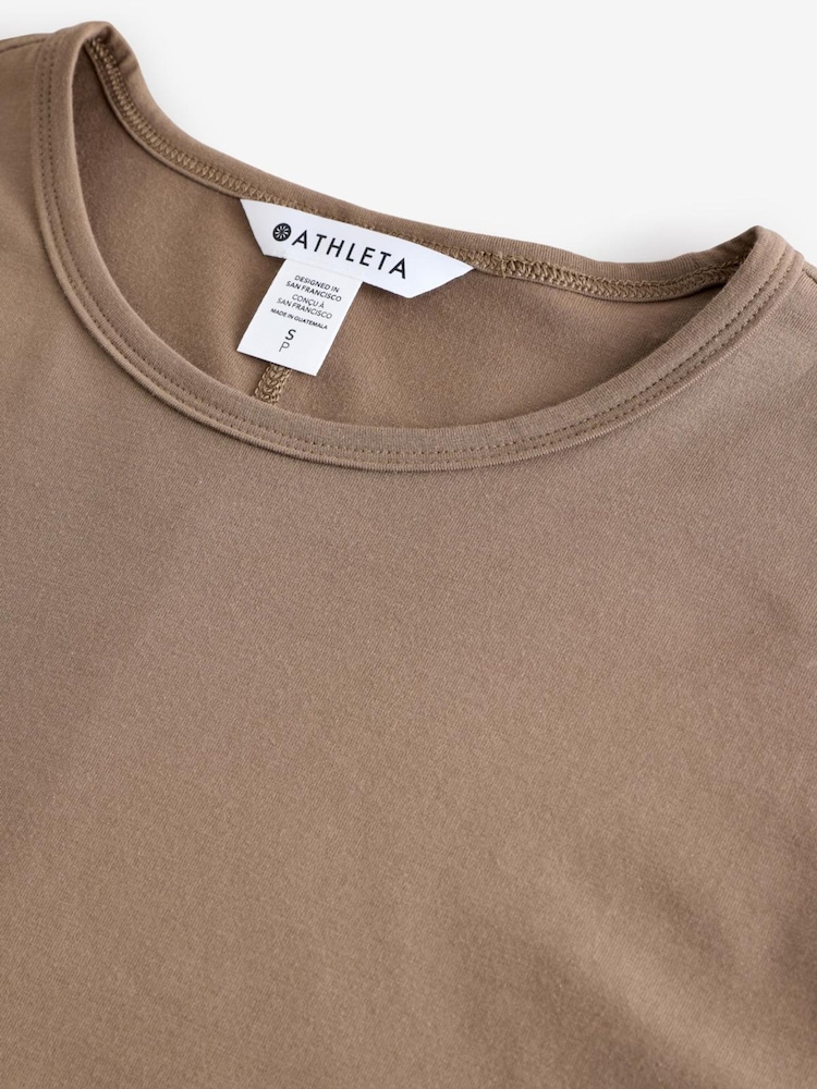 Athleta Brown Essential Tee - Image 4 of 4