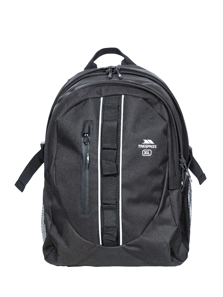 Trespass Deptron Day Black Backpack - Imagen 1 de 2