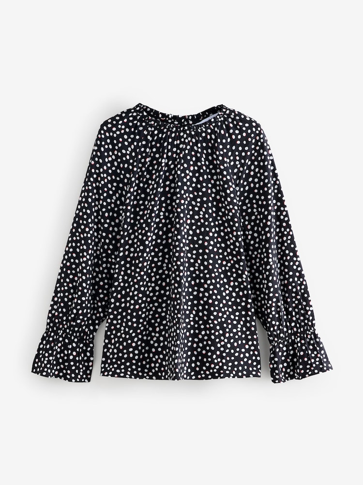 Мульти - Блузка с длинными рукавами и принтом - Изображение 1 1