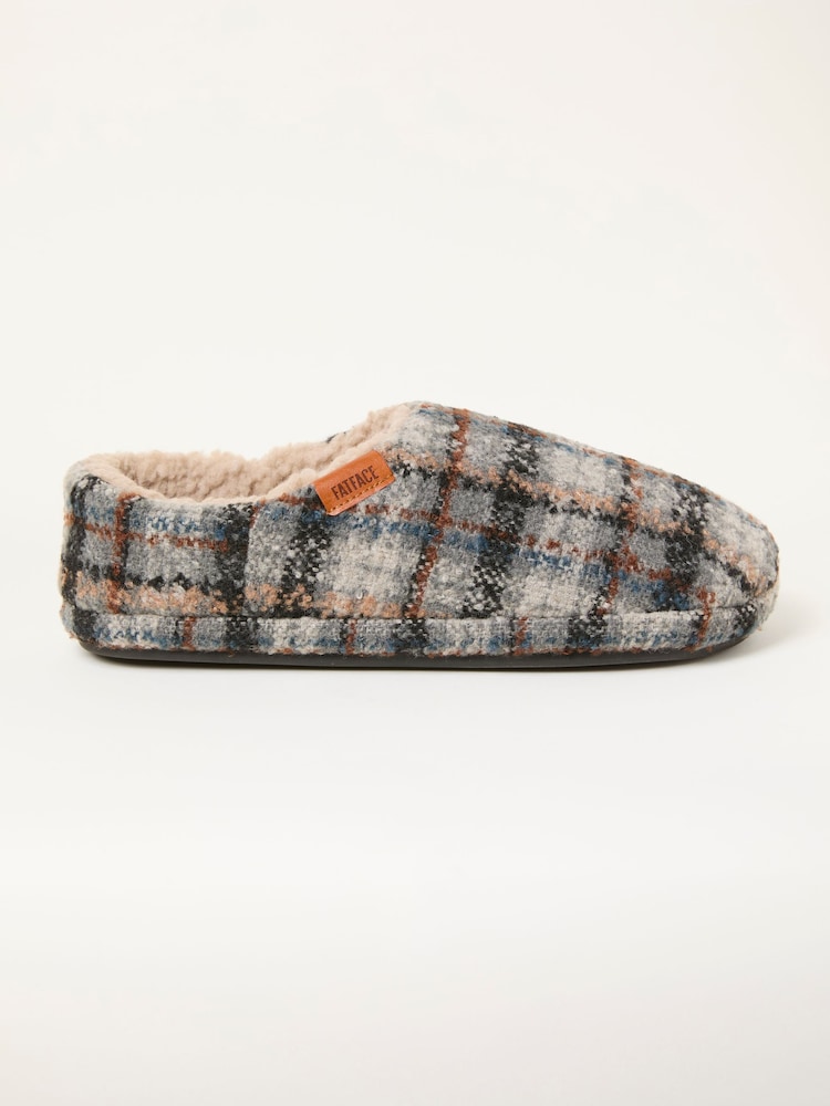 FatFace Arthur Grey Mule Slipper - Image 1 of 3
