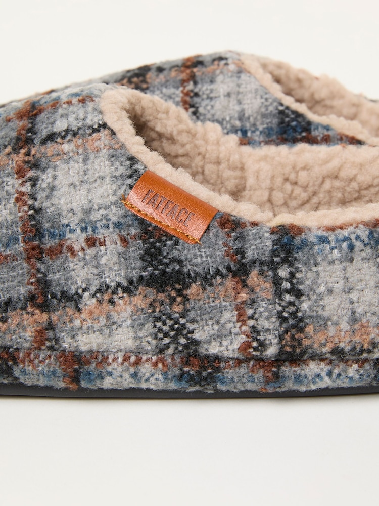 FatFace Arthur Grey Mule Slipper - Image 2 of 3