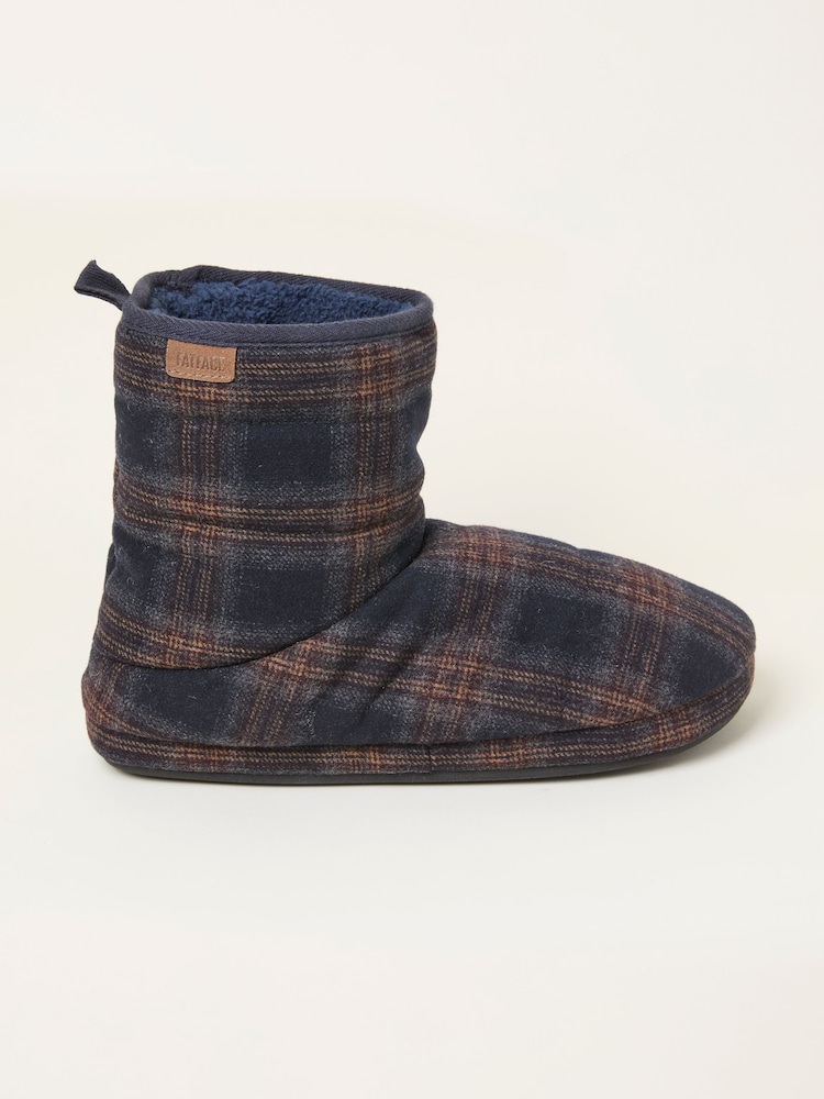 FatFace Sussex Navy Check Boot - Image 1 of 3 FatFace Sussex Navy Check Boot - Image 1 of 3