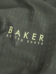 Baker by Ted Baker Khaki Green Stone Long Sleeve Graphic Print T-Shirts 3 Pack - Slika 9 iz 9