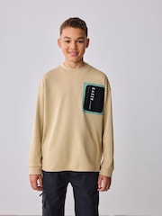 Baker by Ted Baker Long Sleeve Pocket T-Shirt - Image 2 of 10