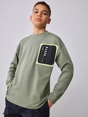 Baker by Ted Baker Long Sleeve Pocket T-Shirt - Image 3 of 9