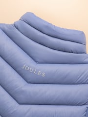 Joules Girls' Crofton Gilet Blue Showerproof Padded Gilet - Image 6 of 6
