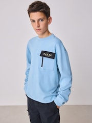 Baker by Ted Baker Heavyweight Long Sleeve Pocket T-Shirt - Image 5 of 12