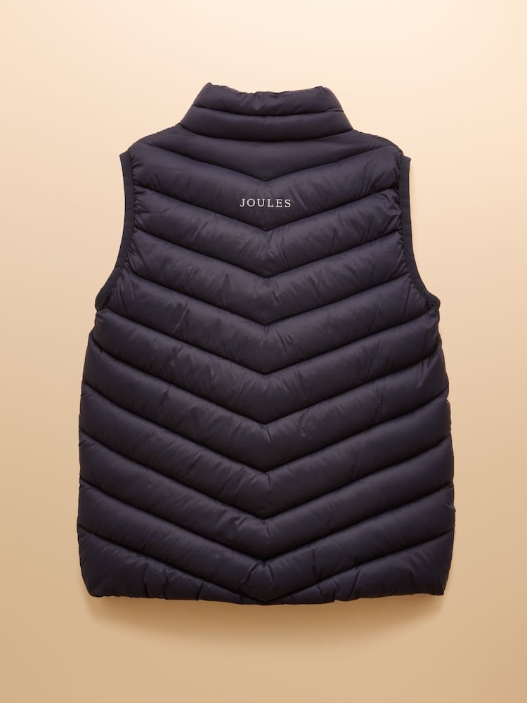 Azul marino - Joules Kids' Crofton Gilet Showerproof Padded Gilet - Imagen 2 de 6 Azul marino - Joules Kids' Crofton Gilet Showerproof Padded Gilet - Imagen 2 de 6