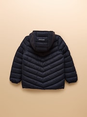 Joules Kids' Cairn Navy Showerproof Padded Coat - Image 2 of 5