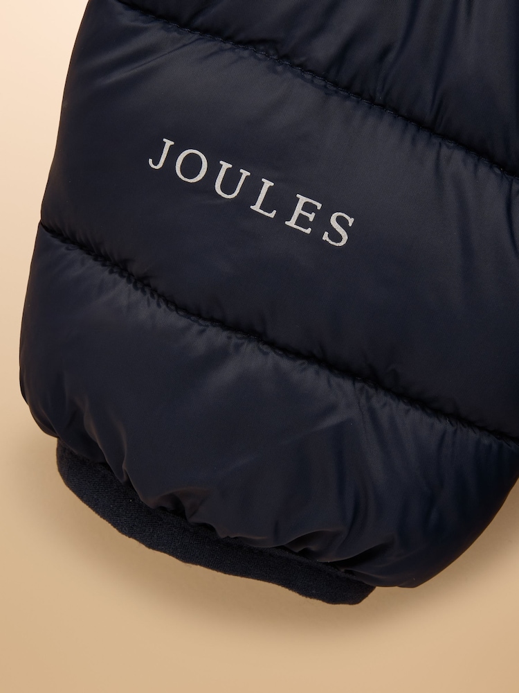 Joules Kids' Cairn Navy Showerproof Padded Coat - Image 5 of 5