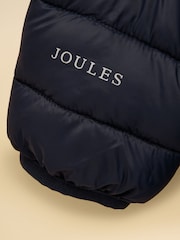 Joules Kids' Cairn Navy Showerproof Padded Coat - Image 6 of 6