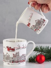 Victoria Eggs Red Santas sleigh 1/2 Pint Mug - Image 3 of 3