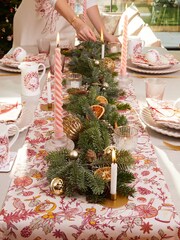 Victoria Eggs Red Twelve Days of Christmas Table Runner - Image 2 of 4