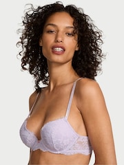 Victoria's Secret Feather Purple Push Up Twinkle Strap Bra - Image 1 of 2
