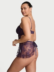 Victoria's Secret Valiant Purple Lace Unlined Balcony Babydoll Set - Image 2 of 2