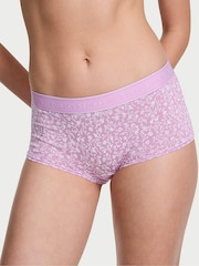 Victoria's Secret Scattered Floral Purple Short Knickers - Image 1 of 3