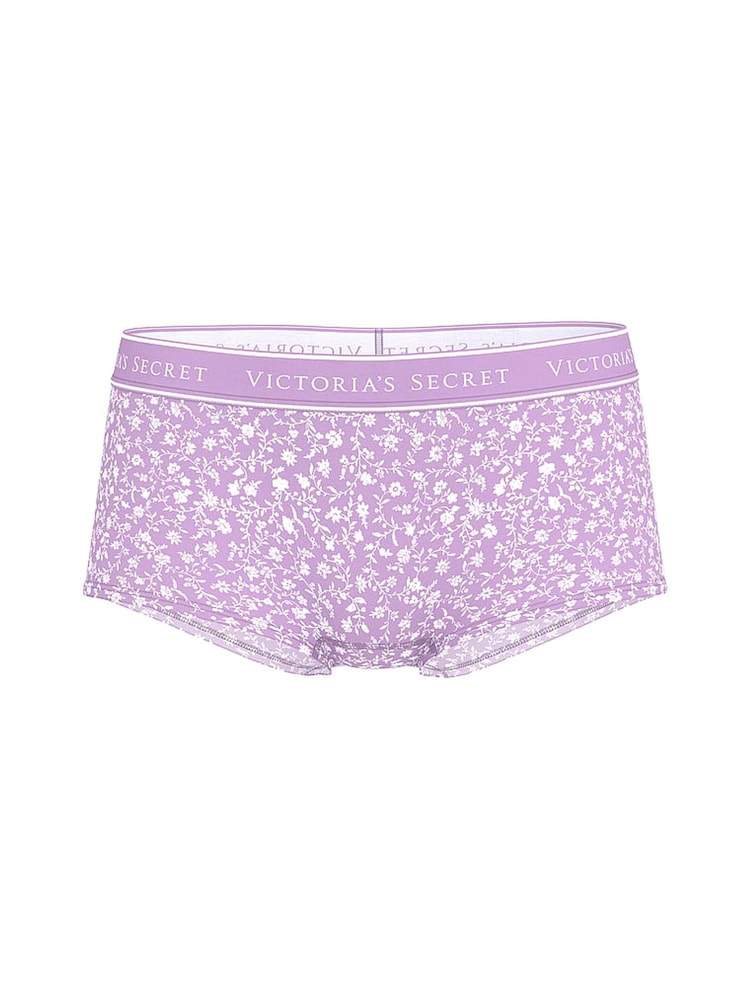 Victoria's Secret Scattered Floral Purple Short Knickers - Image 3 of 3
